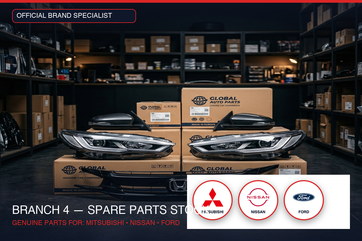 Mitsubishi, Nissan, Ford Spare Parts Stock